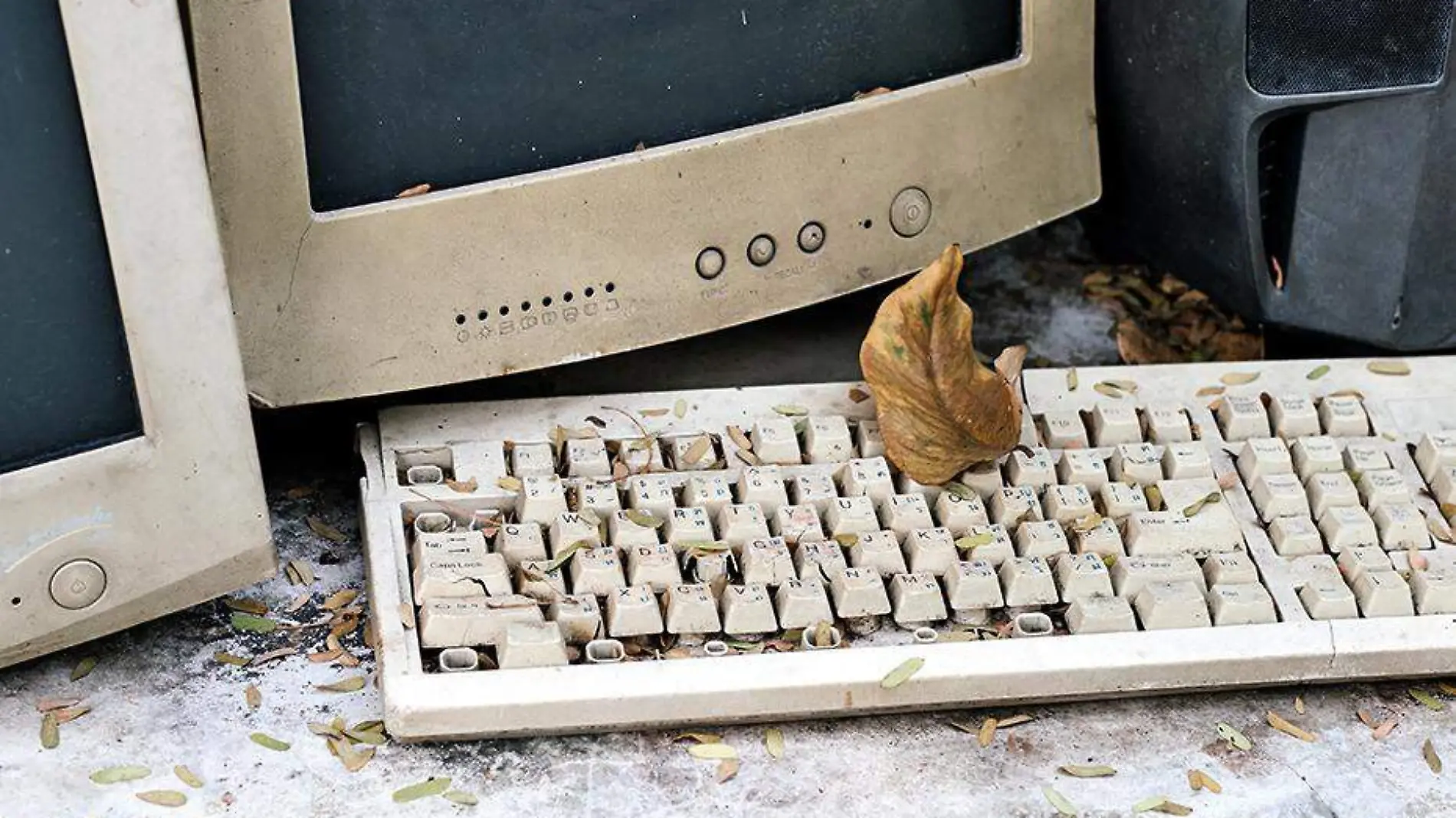 computadora abandonada